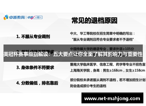 美冠杯赛事级别解读：五大要点让你全面了解其影响力与重要性